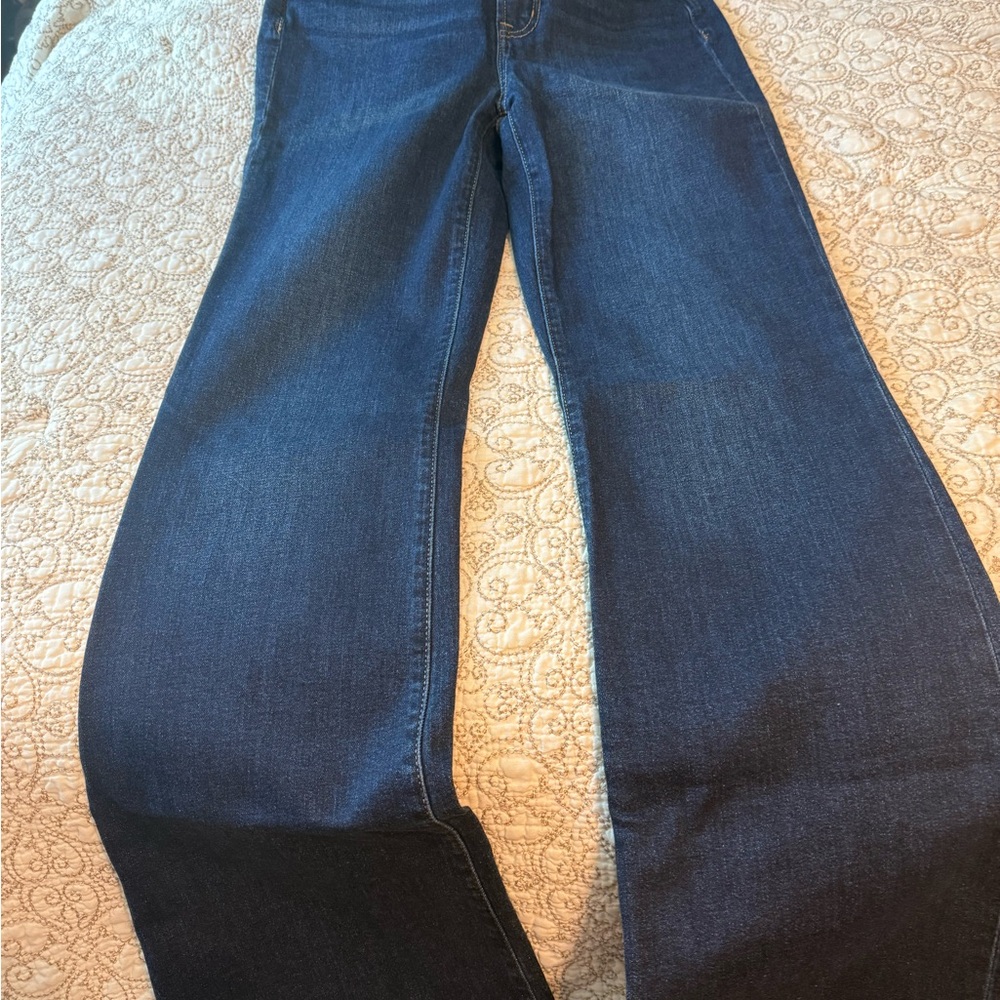NWT GAP High Rise Flare Jeans 28/6L Dark Wash Long